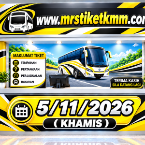 Bas Dari Kolej Matrikulasi Melaka 5/11/2026 (Khamis) 5.30pm